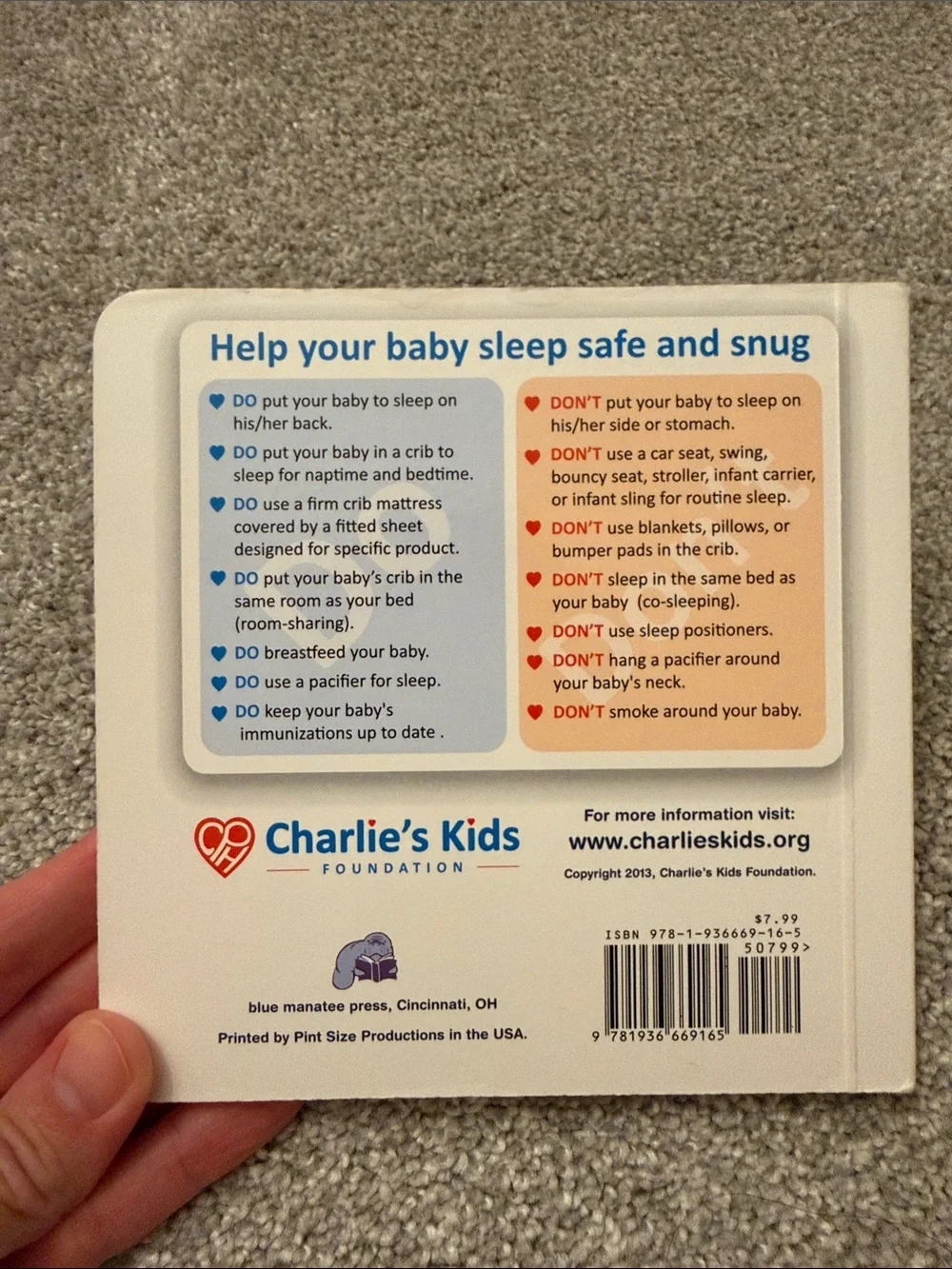 Sleep Baby Safe and Snug Board Book - by Dr. John Hutton